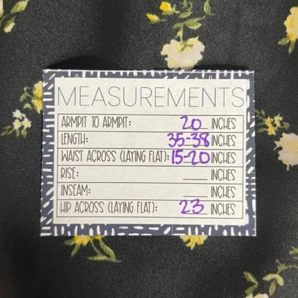 SPEED CONTROL | Women's Black & Yellow Lightweight Floral Shirt Dress | Size L - Picture 12 of 13